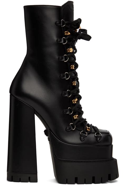 versace platform strappy heels|versace aevitas platform boots.